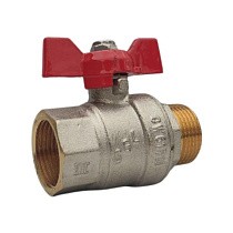 Краны латунные шаровые DN 20-25 PN 40 комбинированные бабочка муфта-штуцер SGL купить в Самаре | "Проконсим"