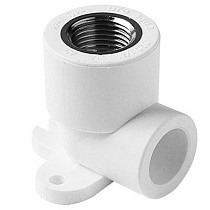 Угольник установочный ПП 20-1/2'' PN 25 с внутренней резьбой белый Pro Aqua PA28008P купить в Самаре | "Проконсим"
