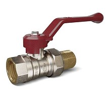 Краны латунные шаровые DN 15-32 PN 25-40 никелированные рычаг американка Temper серия 88 ГОСТ Р 59553 купить в Самаре | "Проконсим"