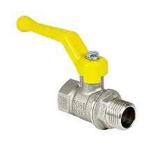 Краны латунные шаровые газовые 11Б27фт1М DN 15-50 PN 25-40 никелированные рычаг муфта-штуцер Valfex.272 Standart ГОСТ Р 59553 купить в Самаре | "Проконсим"