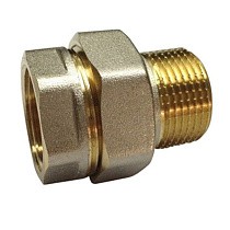 Американки латунные DN 15-50 PN 40 никелированные муфта-штуцер прямые купить в Самаре | "Проконсим"