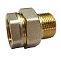 Американки латунные DN 15-50 PN 40 никелированные муфта-штуцер прямые купить в Самаре | "Проконсим"