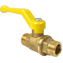Краны латунные шаровые газовые 11Б27фтМ DN 15-20 PN 40 рычаг штуцер-штуцер Valfex.270.LR3 купить в Самаре | "Проконсим"