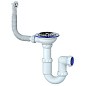 Сифон для мойки Unicorn Y411, без отвода, 3 1/2'' х40 чаша из нержавеющей стали, круглый перелив купить в Самаре | "Проконсим"
