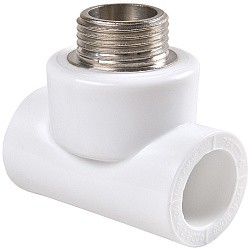  Тройник ПП 40-1/2'' PN 25 белый РВК 20812 (930659262) со склада Проконсим в Самаре