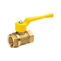 Краны латунные шаровые газовые 11Б27п DN 15-50 PN 40 рычаг муфта-муфта БАЗ А10.0 купить в Самаре | "Проконсим"
