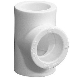 Акция! Тройник переходной ПП 63-50-63 PN 25 белый PlasticPro  (251440176) со склада Проконсим в Самаре