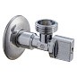 Кран латунный шаровой угловой MVI BV.464 DN 15-20 PN 10 штуцер бабочка купить в Самаре | "Проконсим"