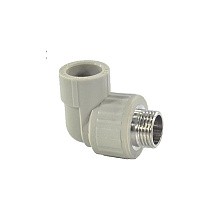 Угольники ПП DN 20-32 PN 25 комбинированные с наружной резьбой серые Valfex купить в Самаре | "Проконсим"