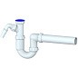 Сифон для умывальника Unicorn Y510V, 40х40 прямой отвод, 1 1/2'' х40 преходник 40х32 купить в Самаре | "Проконсим"