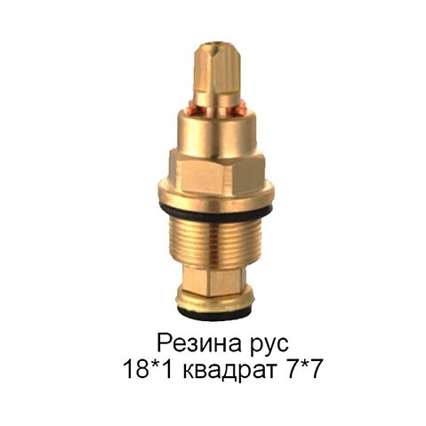 Кран-букса резинадля российских смесителей/квадрат 7х7 М18х1 +под юбку купить в Самаре | "Проконсим"