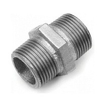 Ниппель чугунный DN 15-50 PN 16 оцинкованный штуцер-штуцер купить в Самаре | "Проконсим"