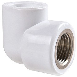  Угольник ПП 25-1/2'' PN 25 белый РВК 21005 (930659297) со склада Проконсим в Самаре