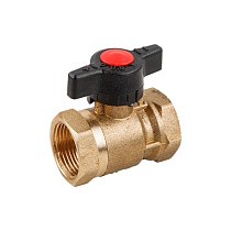 Кран шаровой латунный DN 15-20 PN 16 для 2-трубной системы муфта-муфта купить в Самаре | "Проконсим"