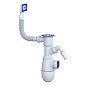 Сифон для мойки Unicorn В440V, без отвода, 1 1/2'' х40 чаша из нержавеющей стали, прямоугольный перелив купить в Самаре | "Проконсим"