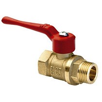 Краны латунные шаровые 11Б27п1 DN 15-40 PN 40 рычаг муфта-штуцер БАЗ Standart купить в Самаре | "Проконсим"