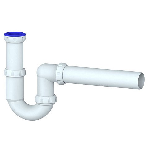 Сифон для умывальника Unicorn Y415, 40х40 прямой отвод, 1 1/2'' х40 преходник 40х32 купить в Самаре | "Проконсим"