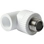 Угольники ПП DN 20-32 PN 25 комбинированные с наружной резьбой белые Pro Aqua купить в Самаре | "Проконсим"
