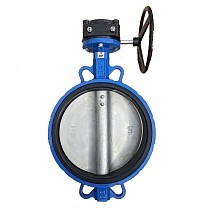 Затворы поворотные дисковые DN 200-300 PN 16(10) межфланцевые диск из нержавеющей стали с редуктором купить в Самаре | "Проконсим"