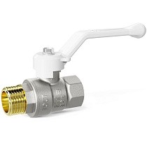 Краны латунные шаровые DN 15-50 PN 25-40 никелированные рычаг белый муфта-штуцер LD Pride 47.303 купить в Самаре | "Проконсим"