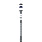 Сифон гофрированный Unicorn D220, 40х50 гибкий отвод, 1 1/2'' х40 чашка из нержавеющей стали, 800мм купить в Самаре | "Проконсим"
