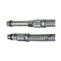 Гибкая подводка для смесителя с оплеткой из нержавеющей стали М10х1-G1/2(комплект) купить в Самаре | "Проконсим"
