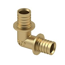 Угольники латунные для PEX-PEX труб DN 16-40 PN 16 под надвижную гильзу РосТурПласт купить в Самаре | "Проконсим"