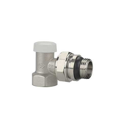 Клапан радиаторный VARMEGA VM10211 DN15 PN10 угловой настроечный G-1/2'' с уплотнением муфта-штуцер купить в Самаре | "Проконсим"