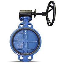 Затворы поворотные дисковые DN 350-600 PN 16 межфланцевые с чугунным диском с редуктором FAF купить в Самаре | "Проконсим"