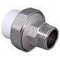 Муфта комбинированная ПП 20-1/2'' PN 25 разъёмная с наружной резьбой белая VALFEX  купить в Самаре | "Проконсим"