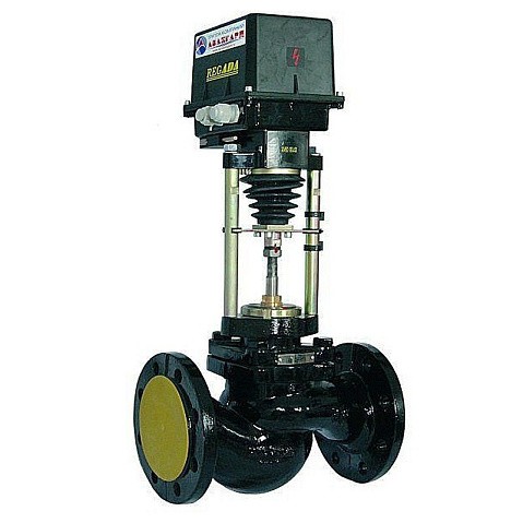 Клапан чугунный регулирующий 25ч945п DN 125 PN 16 фланцевый с ST kv320 до 150 градусов Арма-Пром купить в Самаре | "Проконсим"
