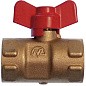 Кран латунный шаровой 11Б27п(М)2 DN 15 PN 16 трёхходовой под манометр G1/2''хG1/2'' муфта-муфта бабочка Пензапромарматура купить в Самаре | "Проконсим"