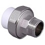 Муфта комбинированная ПП 20-1/2'' PN 25 разъёмная с наружной резьбой белая VALFEX  купить в Самаре | "Проконсим"