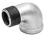 Угольники чугунные 90 гр. DN 15-25 PN 16 оцинкованные муфта-штуцер Fittex Plus купить в Самаре | "Проконсим"