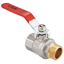 Краны латунные шаровые DN 15-50 PN 40 никелированные рычаг муфта-штуцер MVI BV.512 купить в Самаре | "Проконсим"