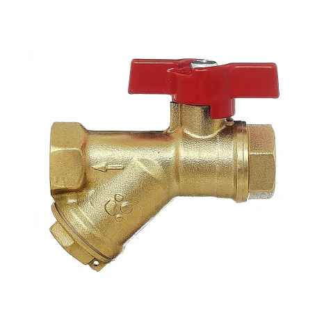 Краны латунные шаровые DN 15-20 PN 25 с фильтром бабочка муфта-муфта БАЗ КФ.А30.1 купить в Самаре | "Проконсим"