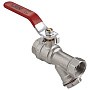 Краны латунные шаровые DN 15-20 PN 25 никелированные с фильтром рычаг муфта-муфта MVI BV.631 купить в Самаре | "Проконсим"
