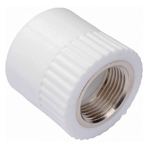 Муфта комбинированная ПП 20-3/4'' PN 25 с внутренней резьбой белая РТП 10653 купить в Самаре | "Проконсим"