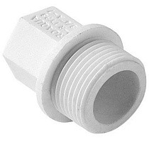 Заглушка резьбовая ПП  1/2'' PN 25 с наружной резьбой белая Pro Aqua PA15508P купить в Самаре | "Проконсим"