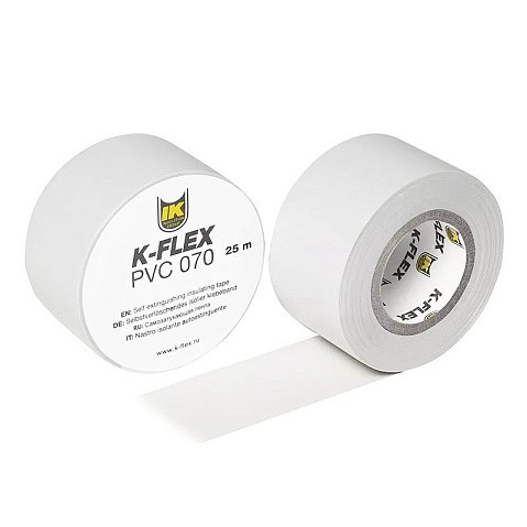Лента теплоизоляционная K-FLEX PVC AT 070, DN 25, L = 25м, Tmax = 125гр. белый купить в Самаре | "Проконсим"
