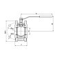 Кран стальной шаровой разборный BREEZE 11с42п, DN 100 PN 16, 125мм, стандартнопроходной, фланцевый с ручкой купить в Самаре | "Проконсим"