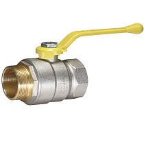 Краны латунные шаровые газовые DN 15-50 PN40 никелированные рычаг муфта-штуцер Temper серия 83 ГОСТ Р 59553 купить в Самаре | "Проконсим"