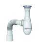 Сифон для умывальника Unicorn А120, 40х50 гибкий отвод, 1 1/2'' х40 чаша из нержавеющей стали  купить в Самаре | "Проконсим"