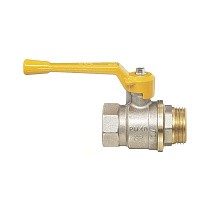Краны латунные шаровые газовые 11Б27п DN 15-40 PN 40 никелированные рычаг муфта-штуцер БАЗ А11.0.Н купить в Самаре | "Проконсим"