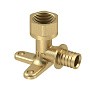Угольник латунный для PEX труб  20- 3/4''  PN 16  под надвижную гильзу с внутренней резьбой  РосТурПласт