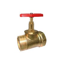 Клапан латунный пожарный прямой DN50 PN16 под газовый ключ муфта-штуцер Цветлит купить в Самаре | "Проконсим"