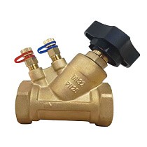 Клапаны балансировочные DN 15-50 PN 25 латунные наклонные с измерительными ниппелями GALA Тип. 1206 купить в Самаре | "Проконсим"
