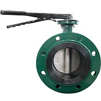Затворы чугунные дисковые DN 50-150 PN 16 фланцевые с чугунным диском рычаг GALA Тип.2123-G купить в Самаре | "Проконсим"