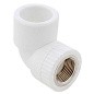 Угольник комбинированный ПП 20-1/2'' PN 25 с внутренней резьбой белый РТП 10790 купить в Самаре | "Проконсим"