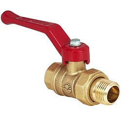  Латунный шаровой кран Ду20 Ру40 Valfex VF.223.LR1.034.DP 11Б27фт1М американка, проход , рычаг. (111401014) со склада Проконсим в Самаре